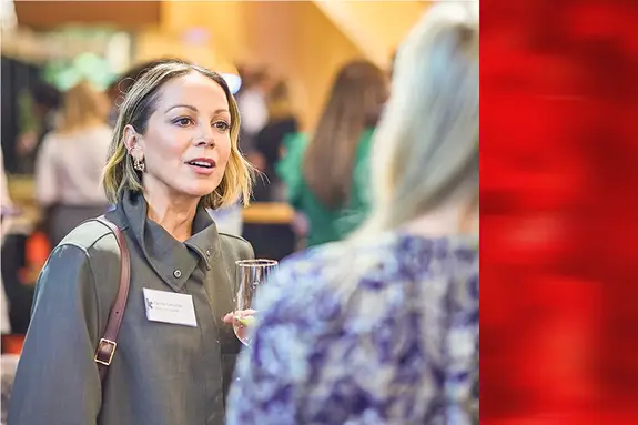 Black woman with ambitious eyes in her organic grocery store