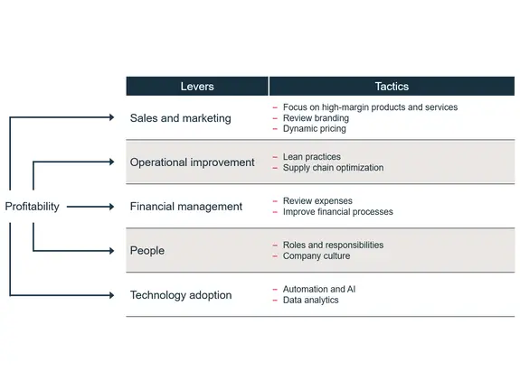 Examples of tactics you can use to improve your margins