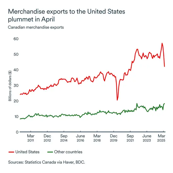 MEL June 2025 graph: Exports